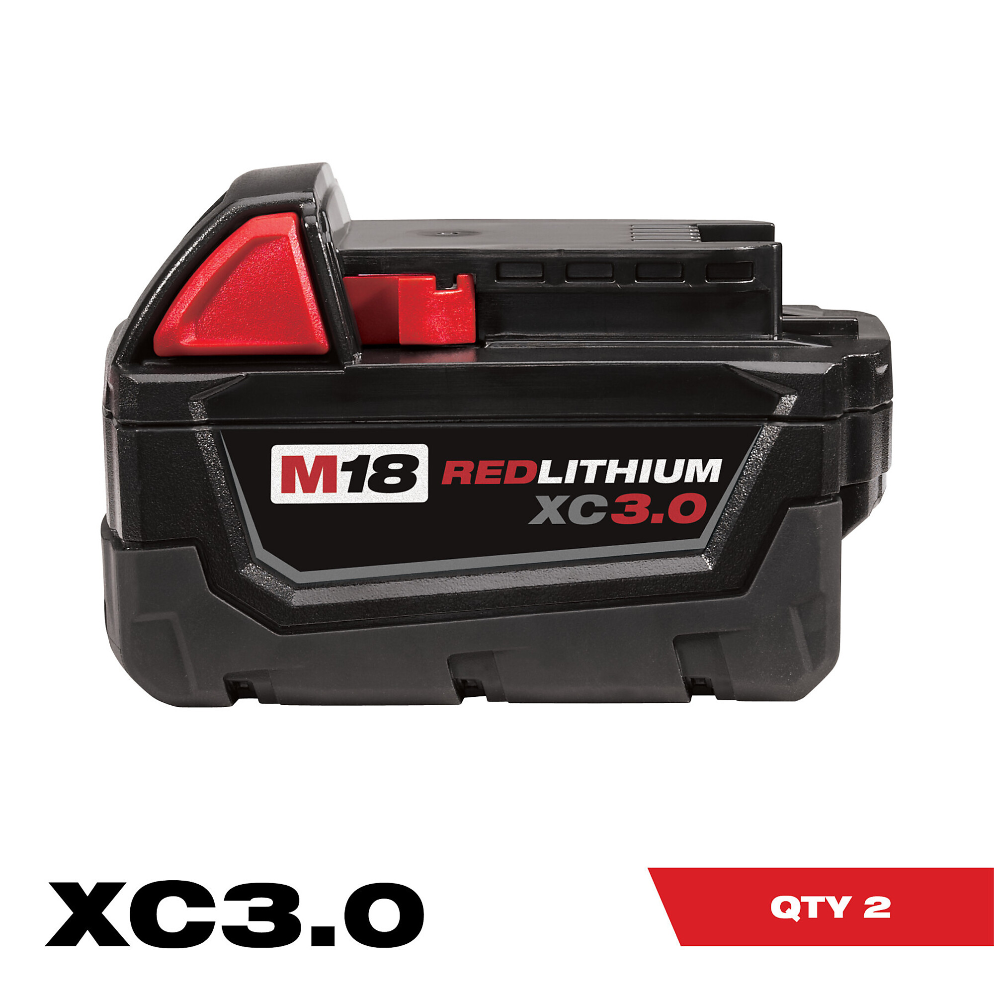 Milwaukee M18 REDLITHIUM XC3.0 Battery, 2-Pk., Model# 48-11-1822